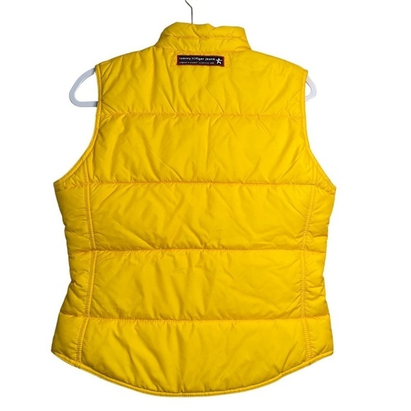 Vintage Tommy Hilfiger Puffer Vest Youth Large Yellow Tommy Jeans 90’s - Picture 2 of 9